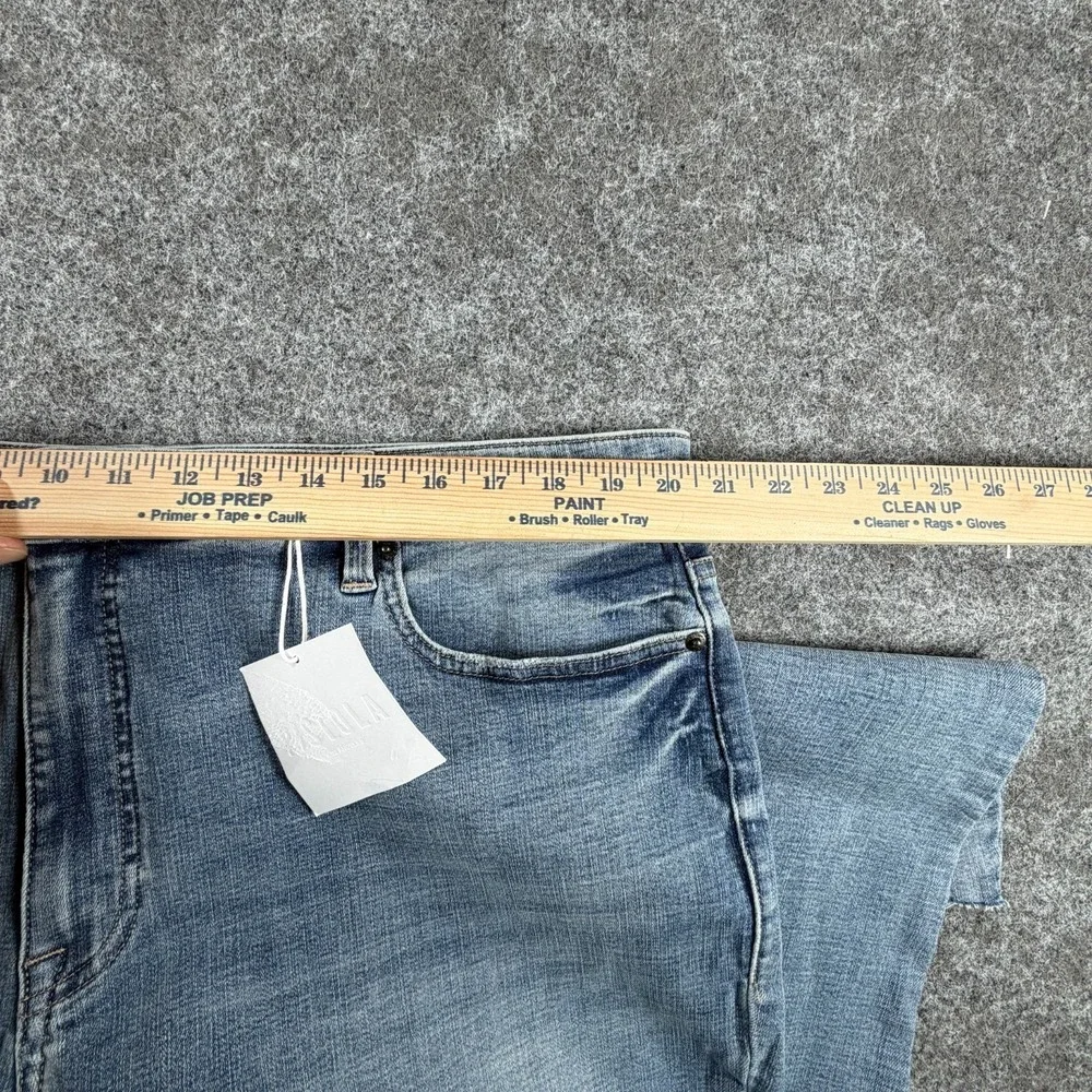 Pistola Jeans Women 22W Blue Denim Cotton High Rise Light Wash Distressed Skinny